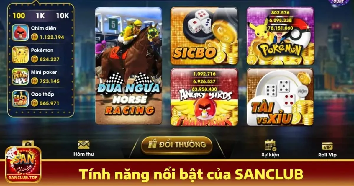 Ưu điểm nổi bật SLOT SANCLUB